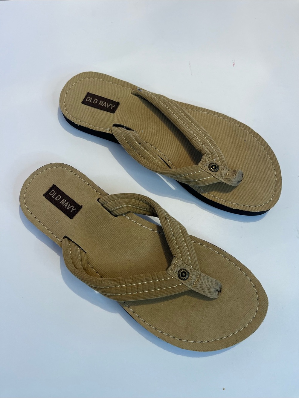 Old Navy Tan Women's Flip Flop Sandals casual summer 7-7.5 Sz